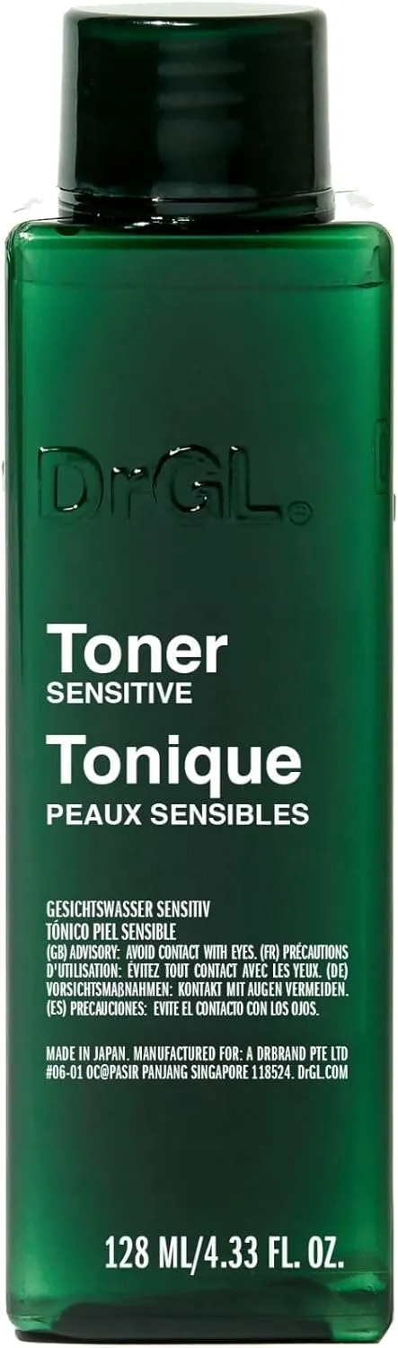 DrGL Toner Sensitive | Toner for Dry, Normal and Oily Skin Types | Skin Care | Soothes Skin with Aloe Vera Extract | Shine Control | Fragrance Free Toner | Antioxidant with Amino Acids | 128 ml
