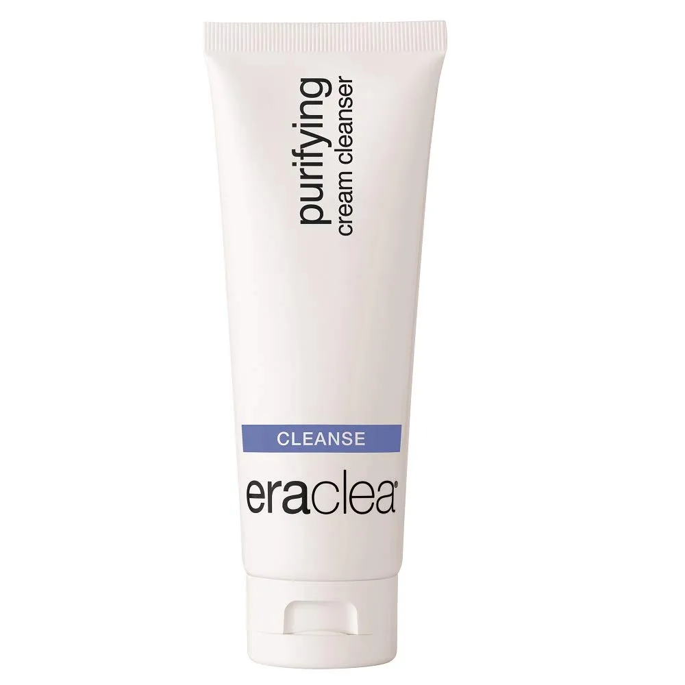 eraclea Purifying Cream Cleanser, Gentle Skin Cleanser, Facial Cleanser with Hyaluronic Acid, Hydrating Face Wash, Face Cleanser for Dry Skin (4 fl oz)