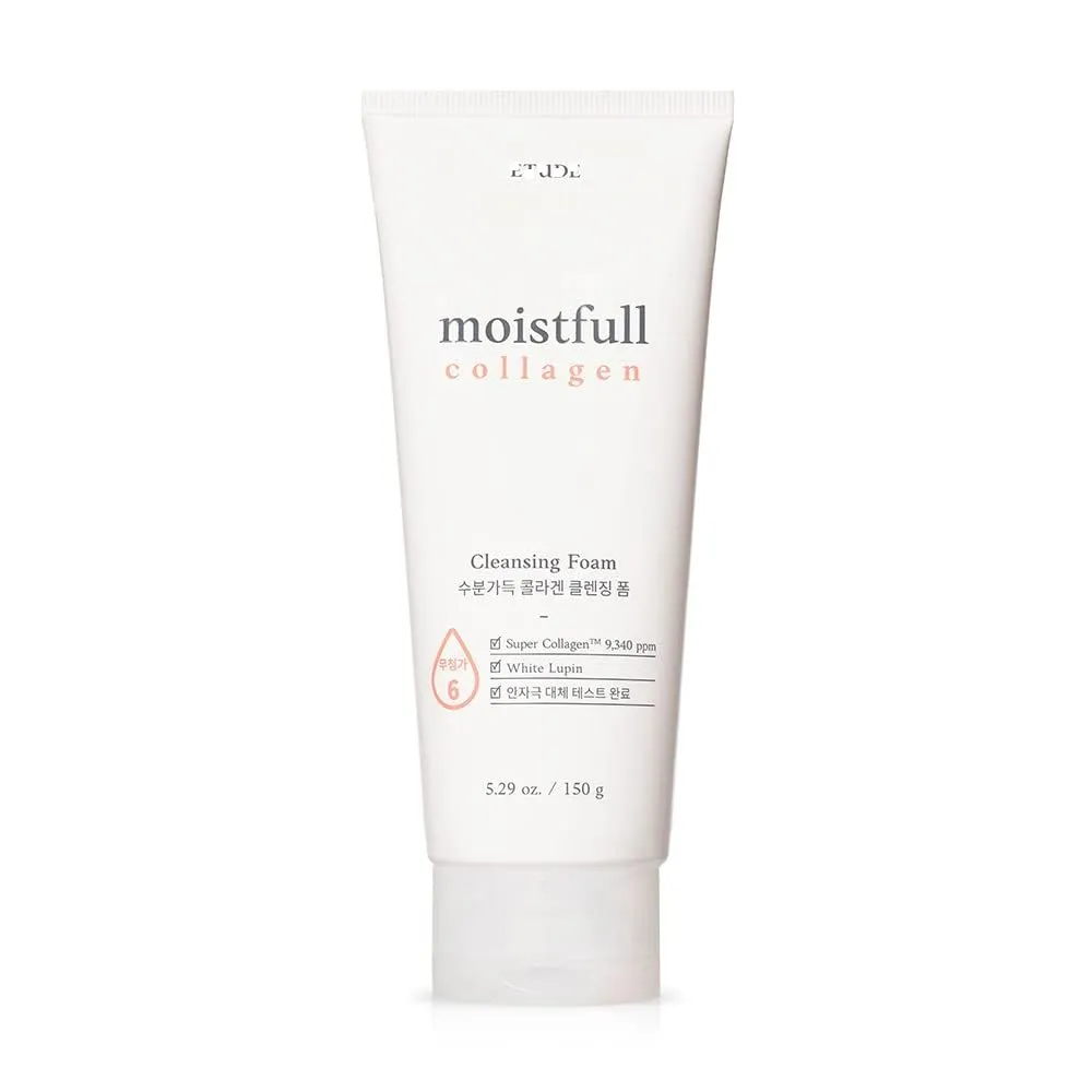 ETU.DE HOUSE Moistfull Collagen Cleansing Foam 150ml (Old Version) | Facial Cleanser | Moist and bouncy bubble foam cleanser moisturizes skin | Skin Cleanser