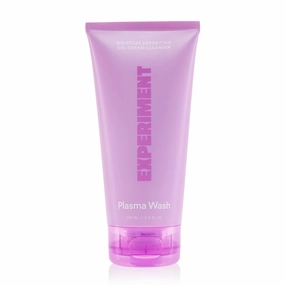 Experiment Plasma Wash Moisture Depositing Gel Cream Cleanser - Hydrating, Barrier Restoring, and Non-Stripping Face Wash with Glycerin and Jojoba Oil, 5.0 FL OZ - Gentle for All Skin Types