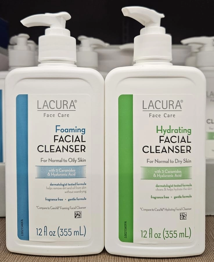 Face Care Foaming & Hydrating Lacura Facial Cleanser 12fl oz 355ml (Two Bottles)