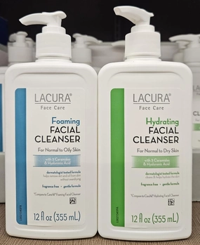 Face Care Foaming & Hydrating Lacura Facial Cleanser 12fl oz 355ml (Two Bottles)