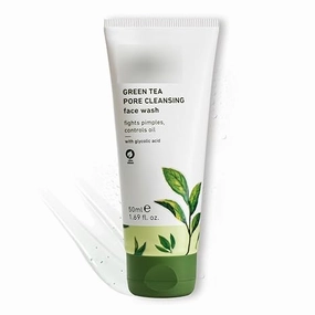 Face Wash for Oily, Acne Prone, Dry & Combination Skin | with Glycolic Acid | Fight Pimples & Control Excess Oil | Gentle Exfoliating & Non-Drying | Women & Men | 50ml
