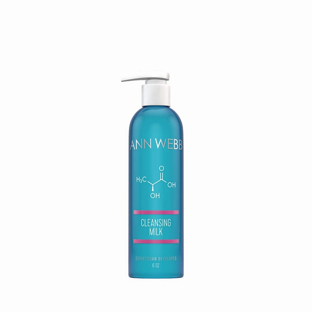 Facial Milk Cleanser - Gentle Daily Face Wash for All Skin Types. Thick, Hydrating, Moisturizing Cleanser w/Lactic Acid AHA Nourish & Rejuvenate 6oz