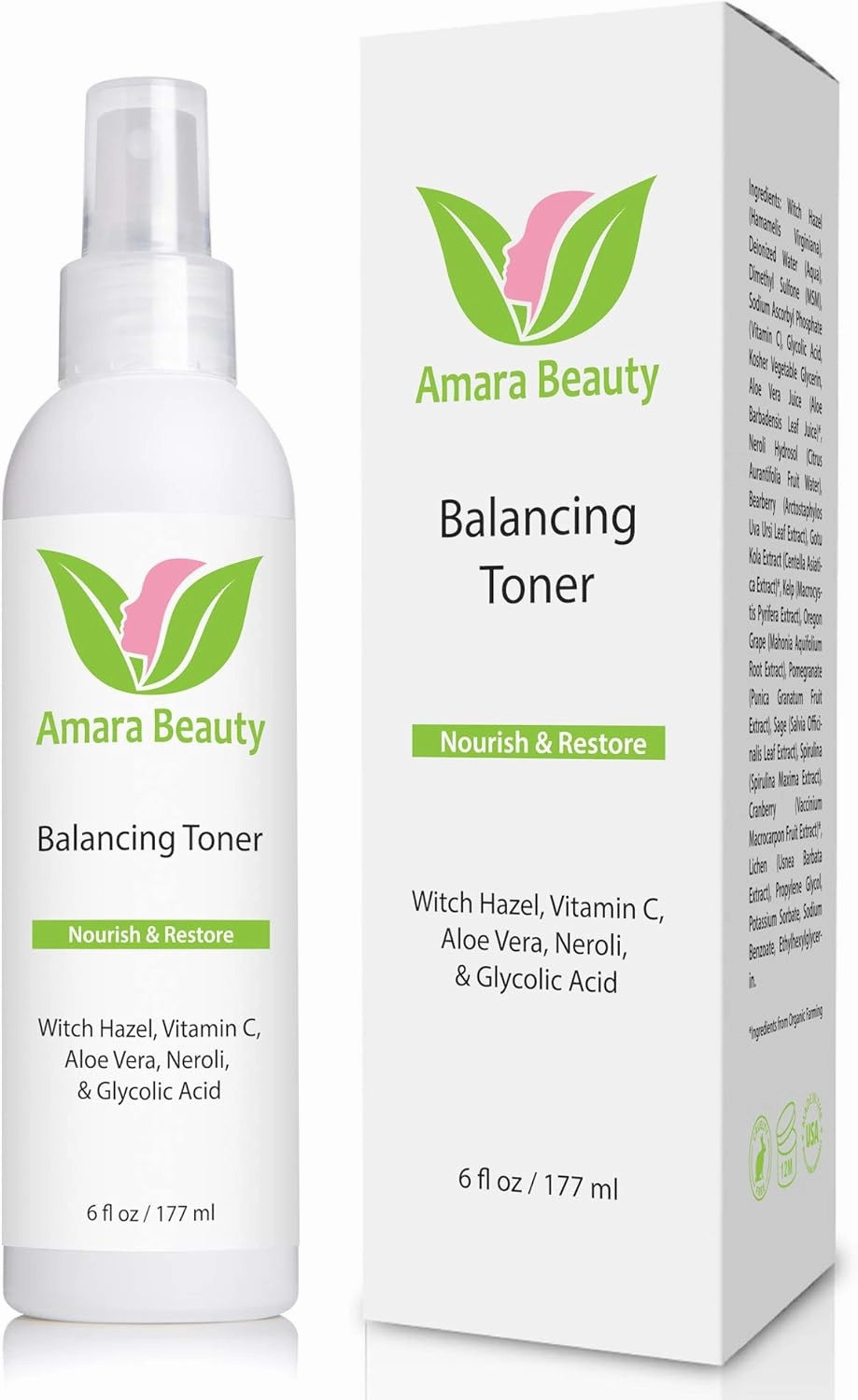 Facial Toner with Witch Hazel & Vitamin C, 6 fl. oz.