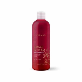 FARMASi Grace & Flora Shower Gel 360ml/12.17fl Oz – Hydrating Body Wash, Refreshing Floral Scent, Gentle Cleansing Formula, Moisturizing Shower Gel for All Skin Types, Daily Use