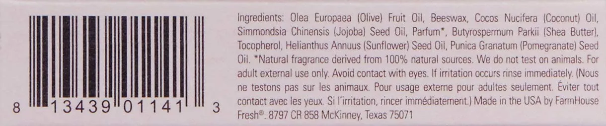 FarmHouse Fresh Hydrating Lip Balm, Whoopie Pie, 0.64 oz