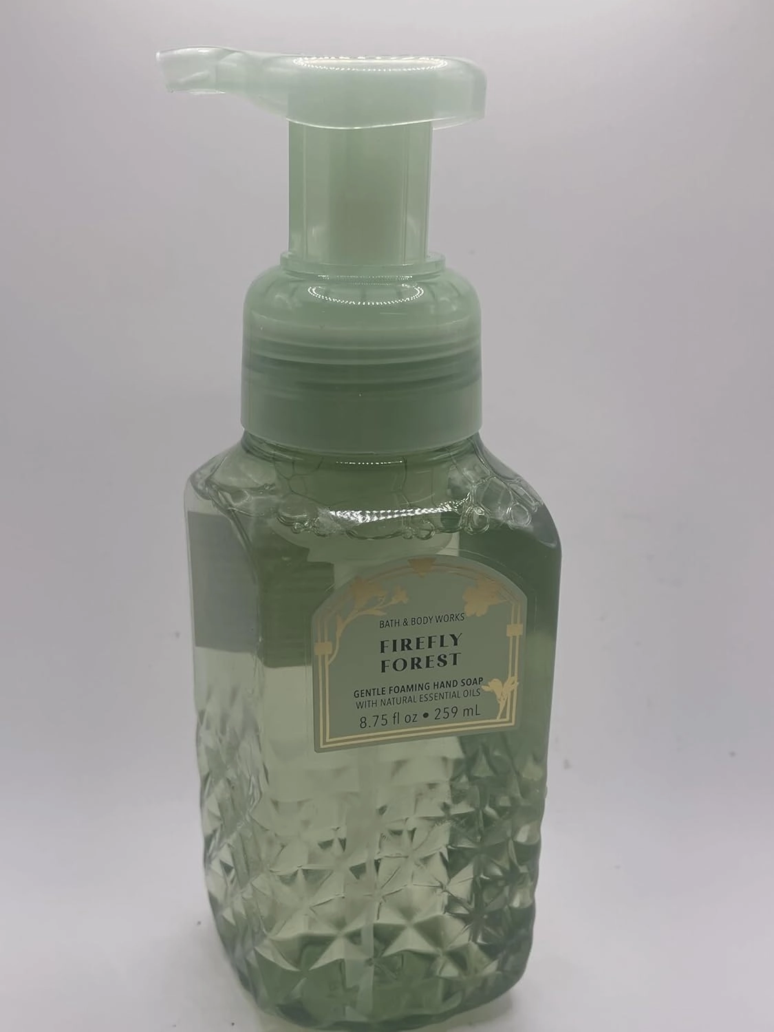 Firefly Forest Gentle Foaming Hand Soap 8.75 Ounce Full Size Diamond Plate Bottle