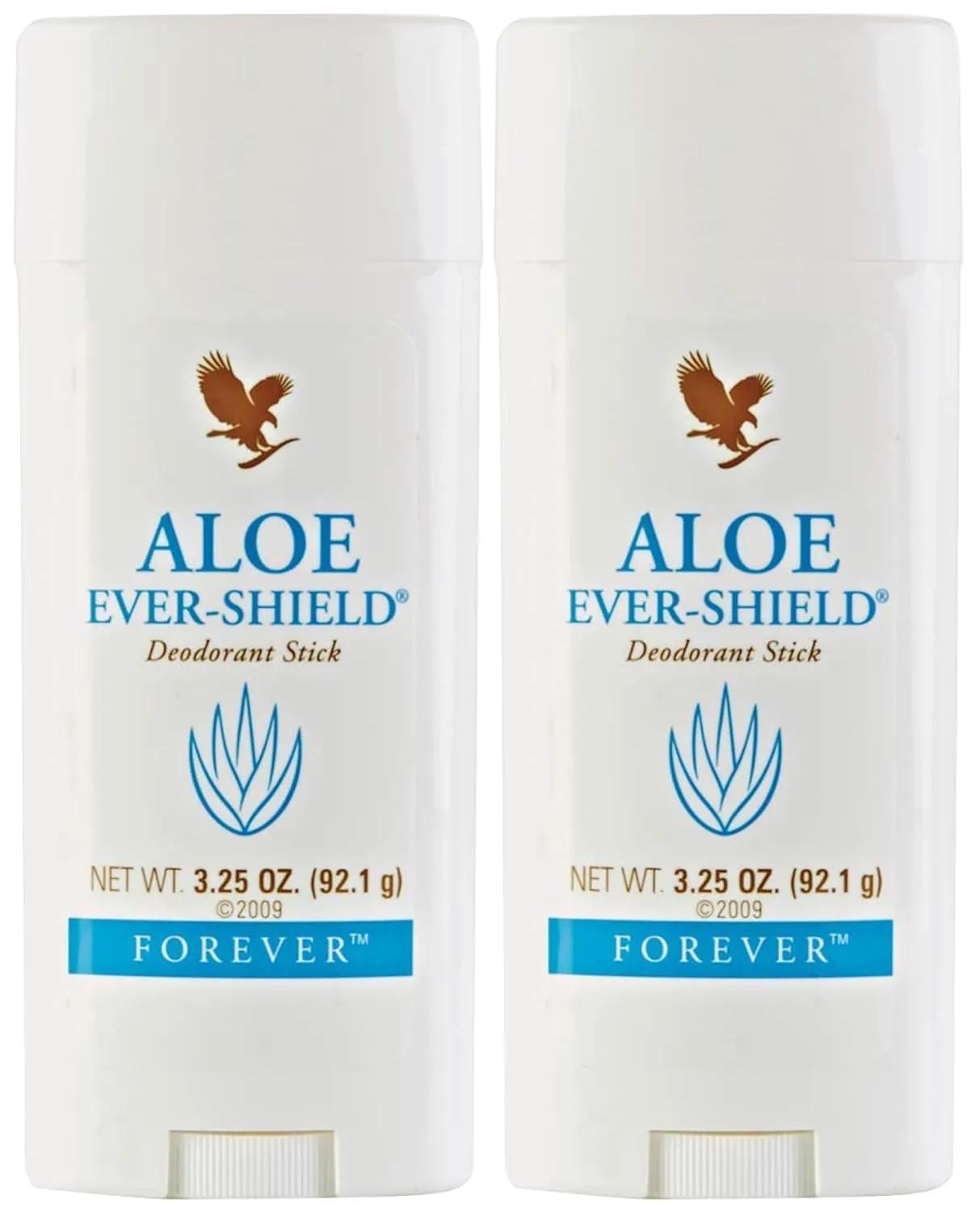Forever Living - Aloe Ever-Shield - Aluminum-Free Deodorant with Soothing Aloe for Sensitive Skin - 3.25 oz Stick (Pack of 2)