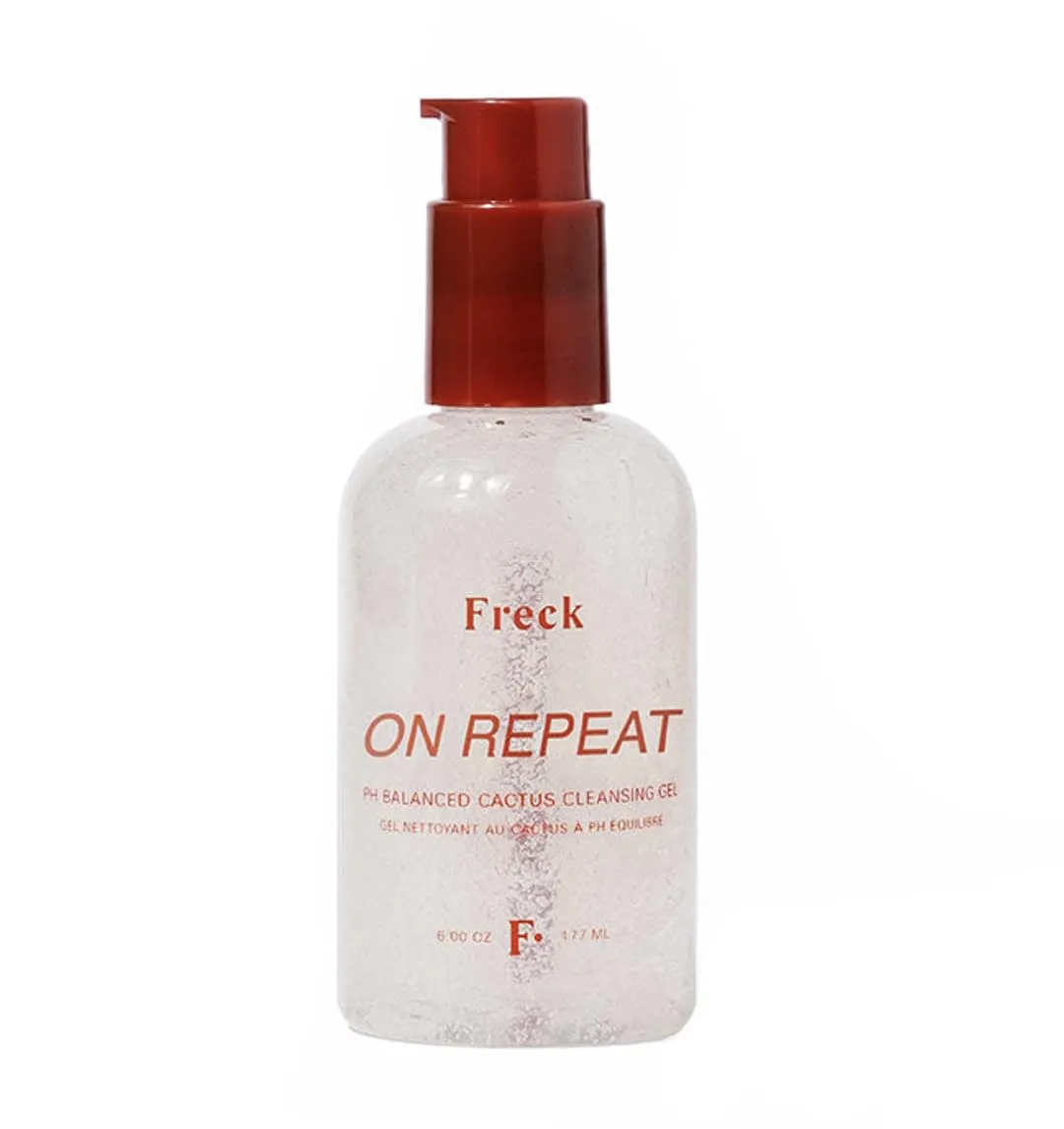 Freck Beauty ON REPEAT PH Balanced Cactus Cleansing Gel – Gentle Makeup Remover, Antioxidant-Rich Plant Collagen, Allantoin & Cactus Flower, Alcohol-Free, Fragrance-Free, Vegan | 177ml