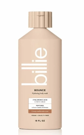 Generic Billie Bounce Hydrating Womens Body Wash, 18 fl oz, Creamy Vanilla Cedar Scent, Vegan, Cruelty Free, White