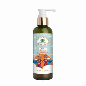 Gentle Orange Blast Kids Body Wash | 6.76 fl oz Tear-Free Formula, Eco-Friendly, No SLS, Parabens | Cleanses and Softens Skin