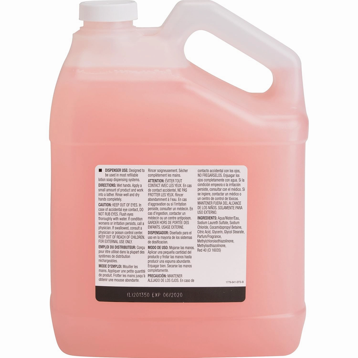 Genuine Joe Liquid Hand Soap with Skin Conditioner, 1 gallon Bottle, Pink