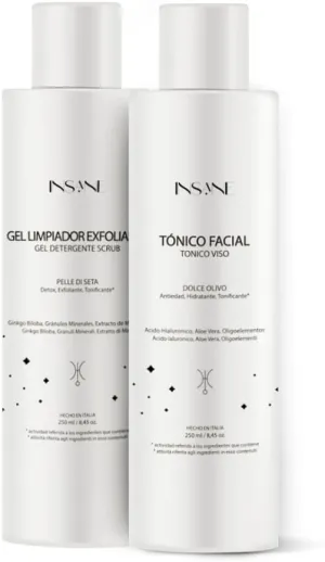 Glow Cleansing Bundle – Exfoliating Cleansing Gel & Hyaluronic Acid Toner – Exfoliate, Balance & Refresh – Purify, Hydrate & Minimize Pores