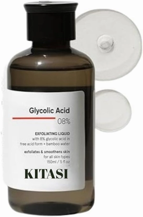 Glycolic Acid Toner for Glowing Skin, Body, Face, for Women & Men, 150 ml