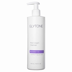 Glytone Mild Cream Cleanser | Exfoliate & Moisturize with 3.4 Free Acid Value Glycolic Acid & Glycerin | Face Wash for Women Removes Makeup & Oil | Face Cleanser for Dry Skin | 13.5 Fl oz.