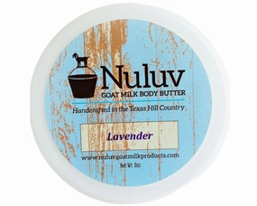 Goat Milk Body Butter Long-Lasting Moisture Soothing for Dry and Sensitive Skin, Made in USA, 8 Ounces (Lavender)