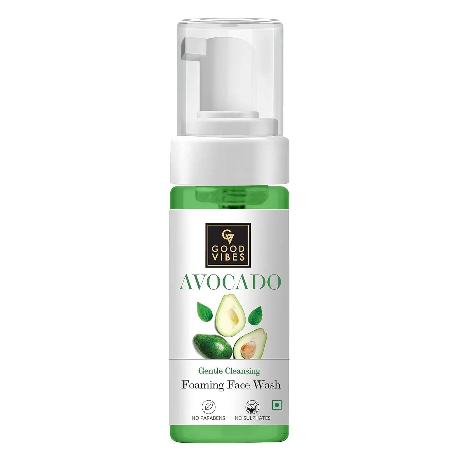 Good Vibes Gentle Cleansing Foaming Face Wash, Avocado (150 Ml)