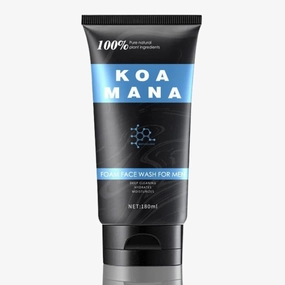 GOODY 2'S KOA MANA Foaming Face Wash for Men, 100% Organic, Pure Plant Ingredients, 180 ml
