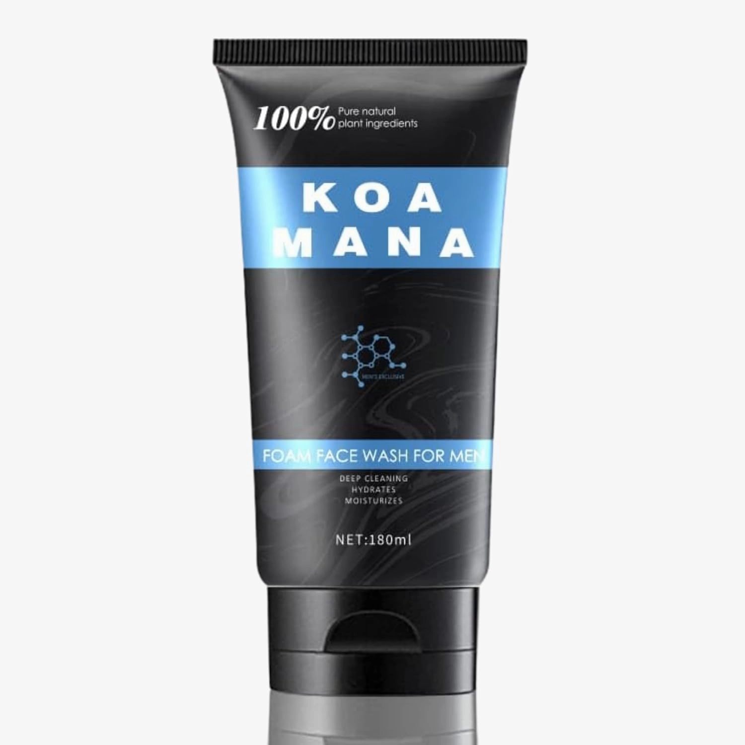 GOODY 2'S KOA MANA Foaming Face Wash for Men, 100% Organic, Pure Plant Ingredients, 180 ml