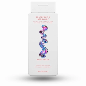 Grapefruit & Bergamot Body Wash - Refreshing Citrus Scent, Sulfate-Free, Paraben-Free, Gentle Daily Cleanser, 18 oz Pack Of 01