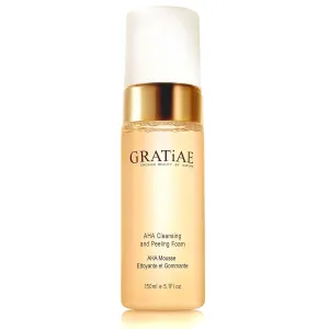 Gratiae organics, AHA Cleansing and Peeling Foam face wash, non-drying facial cleanser for sensitive, acne & allergy prone and all Skin Types, facial cleanser. 5.1 Fl. Oz