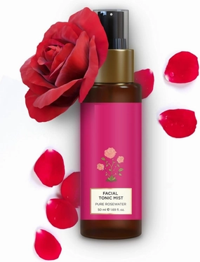 GT Travel Size Facial Tonic Mist Pure Rosewater | Refreshing Face Toner for Pore Tightening and Hydration | Alcohol-Free Toner for Glowing Skin | 50 Ml, Pack of 1