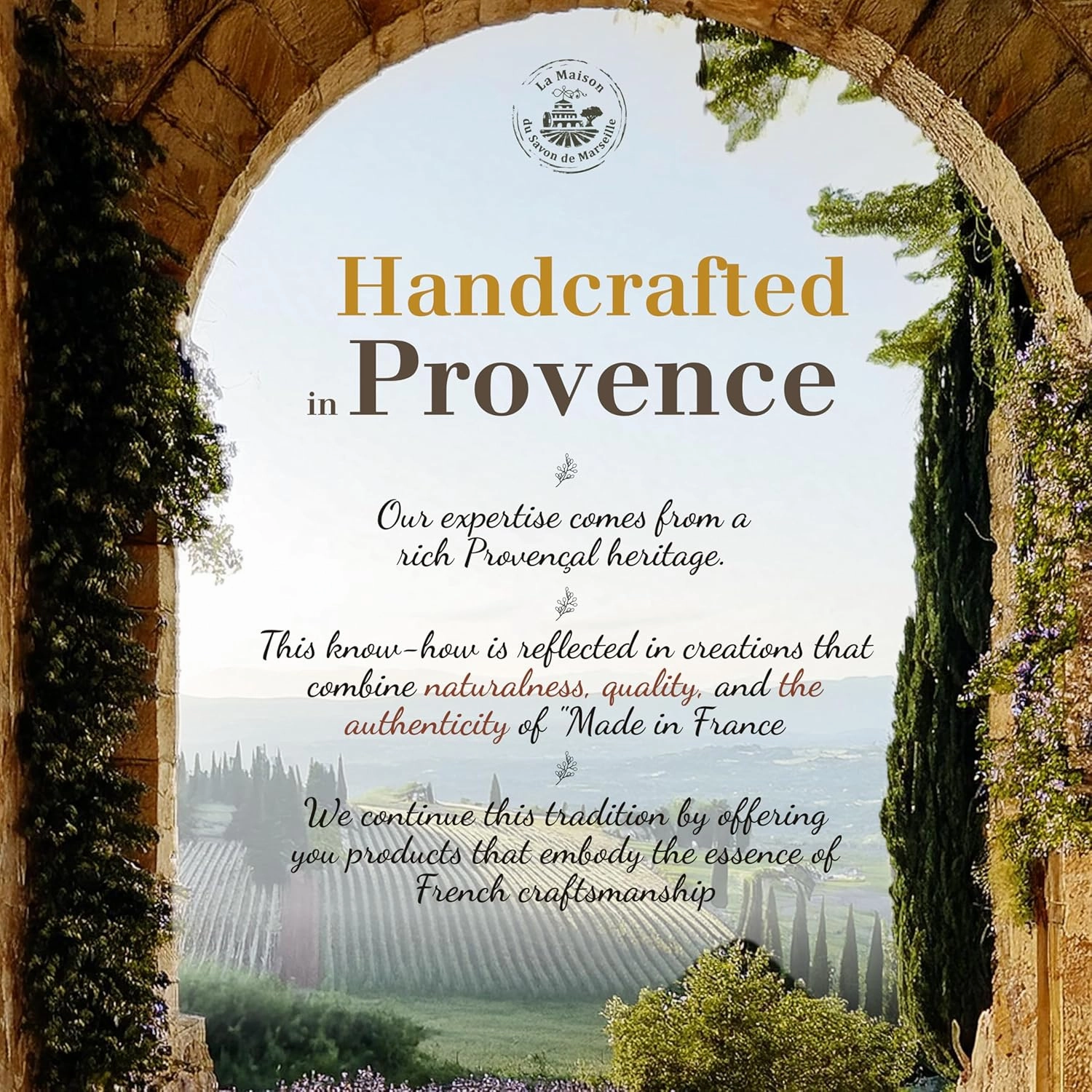 Hand & Body Soap Bars Trio - Patchouli Moisturizing French Soap with Organic Shea Butter - Rich Creamy Lather - 97% Natural Ingredients - Solid Bath Cleanser Made in Provence - 3x4.4 oz
