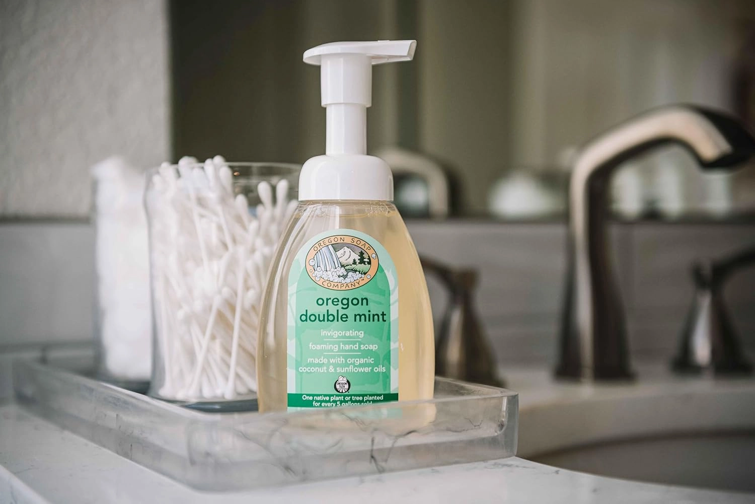 Hand Soap, Hand Soap Refill, Foaming Hand Soap Refill, Castile Soap Made with USDA Certified Organic Oils (32 Fl Oz, Double Mint)