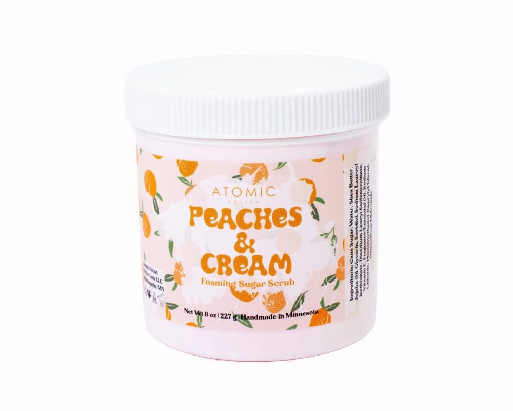 Handmade Foaming Sugar Scrub Peaches & Cream