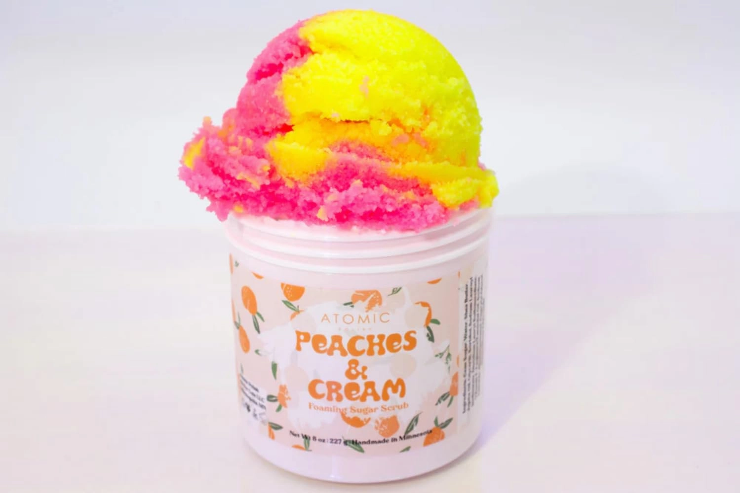 Handmade Foaming Sugar Scrub Peaches & Cream