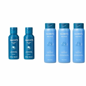 Harry's Men's Body Wash Shower Gel - Stone, 16 Fl Oz (Pack of 3) & Post Shave - Post Shave Balm for Men - 3.4 Fl Oz (Pack of 2) (packaging may vary)