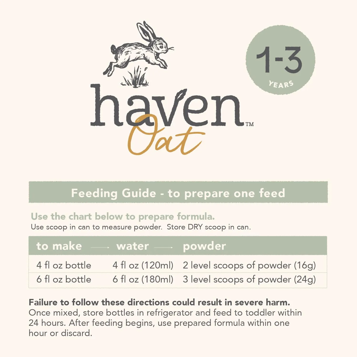 Haven Oat Toddler Formula | 1 to 3 Years | World-first Premium plant-based dairy-free Oat Toddler Formula | Wholesome Goodness of Oats and Oat Protein | Gentle on Tiny Tummies | Immune Support | Prebiotics, Probiotics, DHA, Lutein | Non GMO | No Palm Oil
