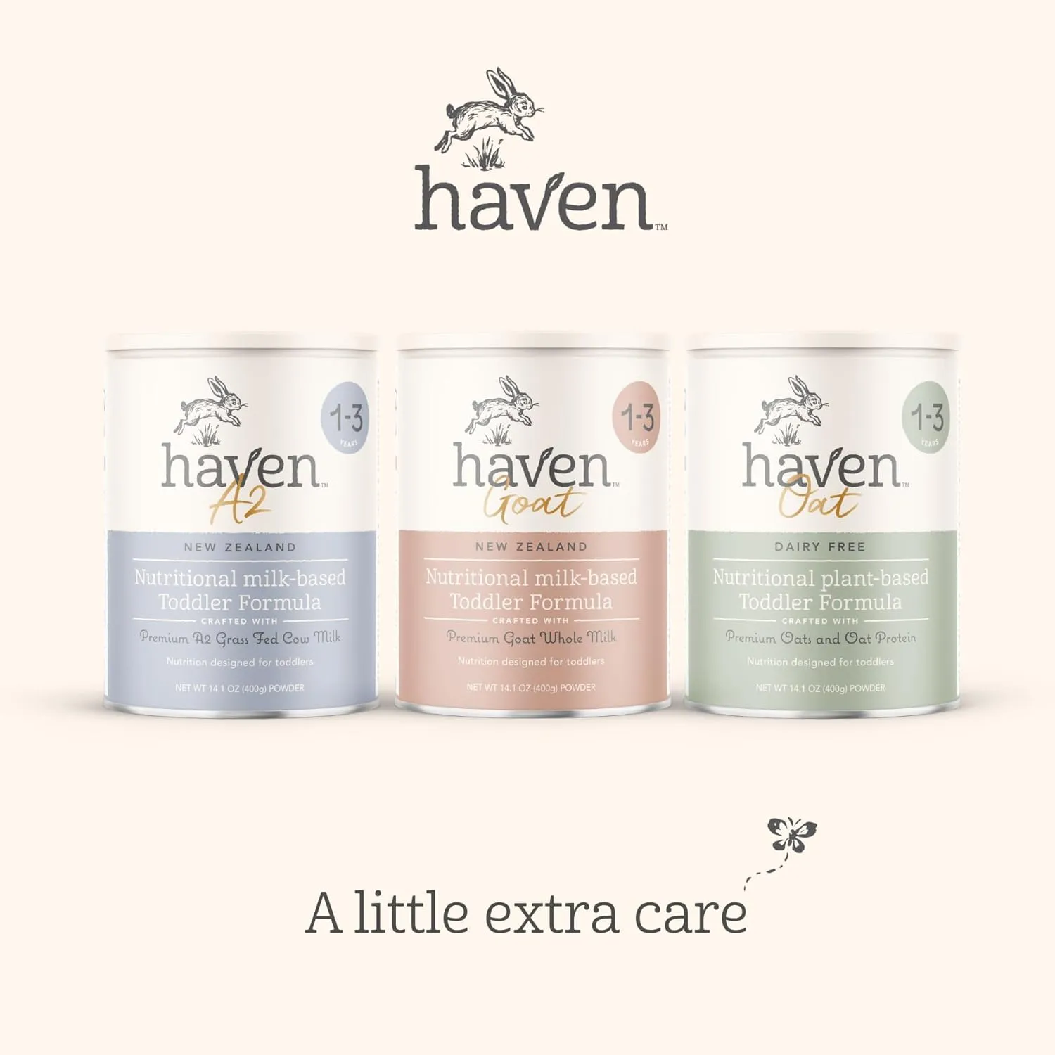 Haven Oat Toddler Formula | 1 to 3 Years | World-first Premium plant-based dairy-free Oat Toddler Formula | Wholesome Goodness of Oats and Oat Protein | Gentle on Tiny Tummies | Immune Support | Prebiotics, Probiotics, DHA, Lutein | Non GMO | No Palm Oil