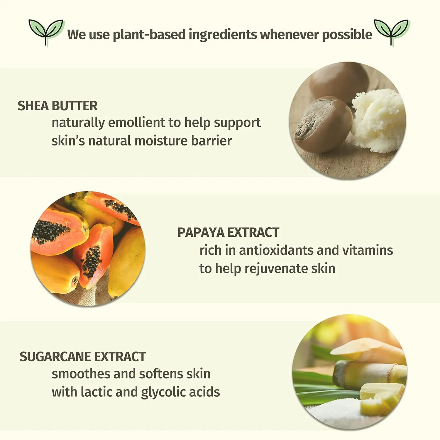 Hempz Herbal Body Moisturizer, Sugarcane & Papaya, 17 Ounce