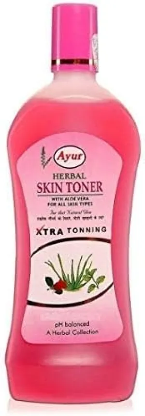 Herbal Skin Toner with Aloe Vera, 100 ml (for All Skin Types) with All Natural Ingredients