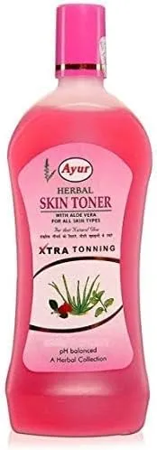 Herbal Skin Toner with Aloe Vera, 100 ml (for All Skin Types) with All Natural Ingredients