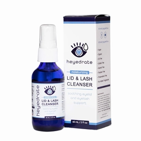 Heyedrate Foaming Tea Tree Face Wash & Eyelid Cleanser and Lid & Lash Cleanser Spray Bundle - Natural, Organic Cleanser with Aloe Vera - Gentle, Pure Hypochlorous Acid Spray for Eye Irritation (2oz.)