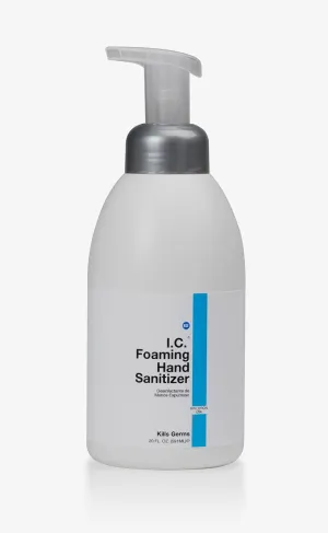 I.C. Alcohol Free Foaming Hand Sanitizer, Kills 99.99% of Common Bacteria & Germs. Fast & Effective, Fragrance Free, Moisturizes & Conditions, will not dry out hands. 20oz. USA, Bottle (ICHS-20)