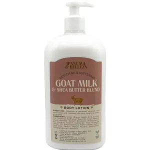 Ipanema & Belleza Goat Milk & Shea Butter Body Lotion, Restoring & Softening Formula 27 FL. OZ