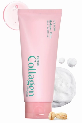 It'S SKIN Peptide Collagen Cleansing Foam 5.07 fl oz | Hydrating Facial Cleanser & Collagen Boost | Gentle Face Cleanser for Sensitive Skin | Korean Face Wash & Gentle Facial Cleanser for Women