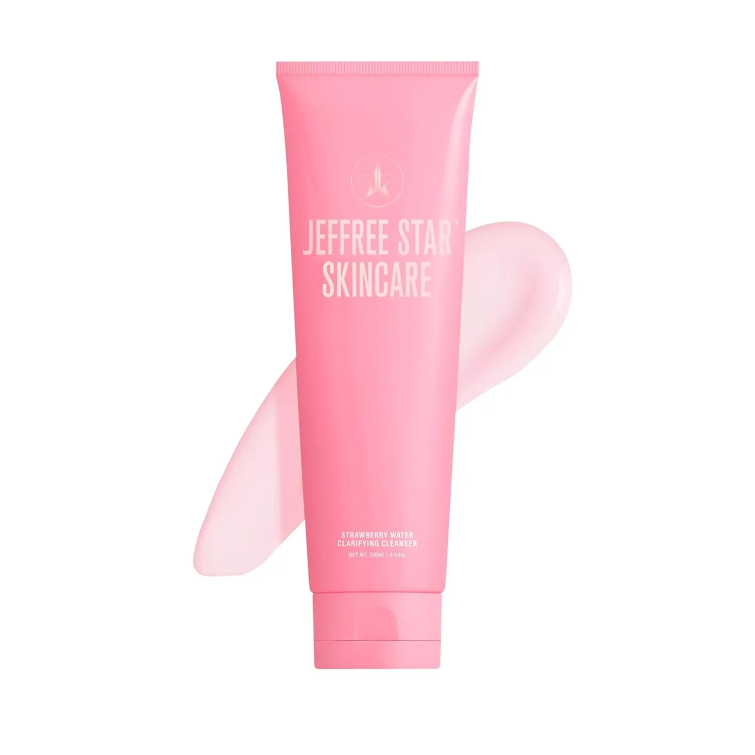Jeffree Star Cosmetics Strawberry Water Clarifying Cleanser, Gel Face Wash with Niacinamide, 4.63 oz