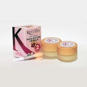 KETTEY'S Raw Shea Butter Lip Balm in Glass Jar
