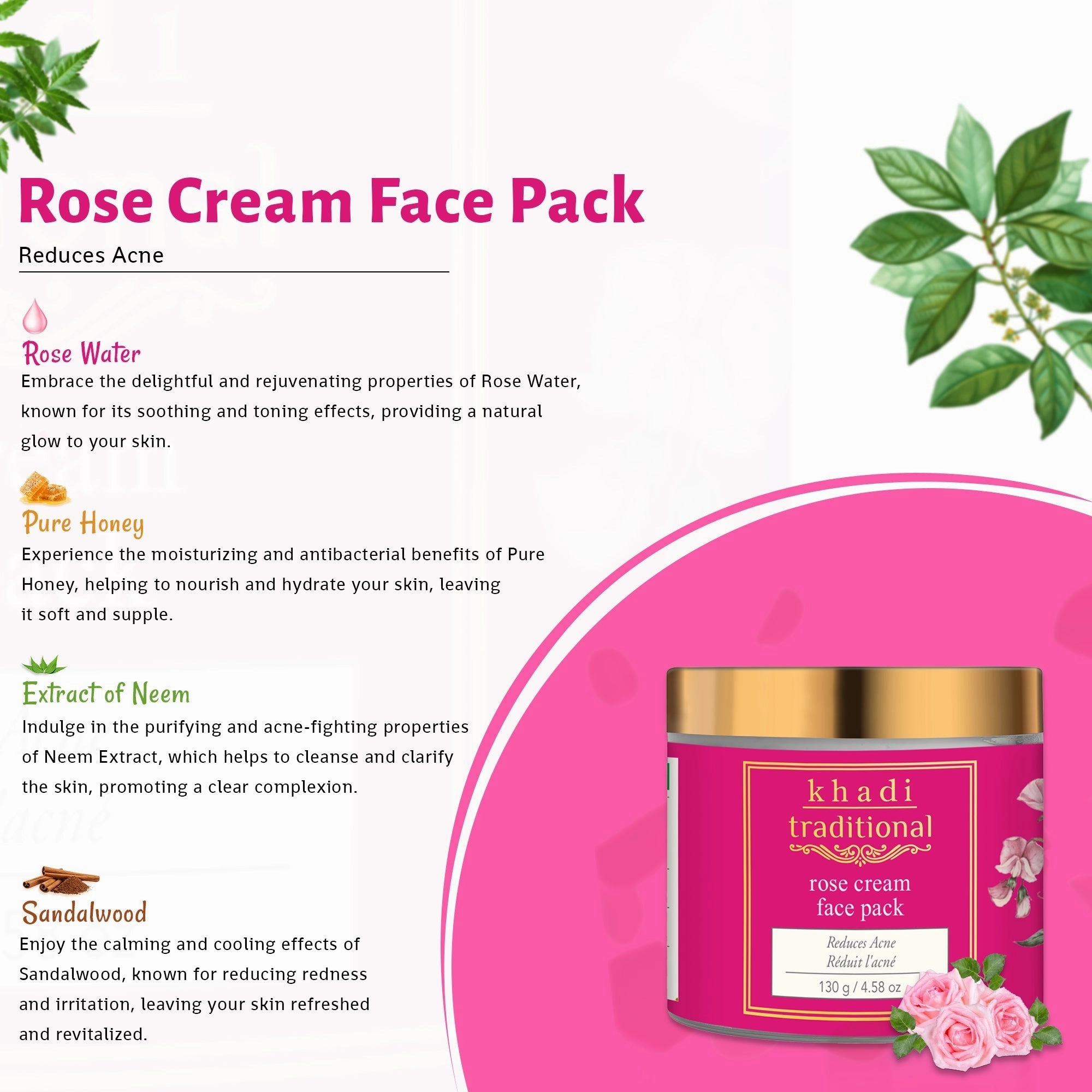 Khadi Traditional Rose Pack