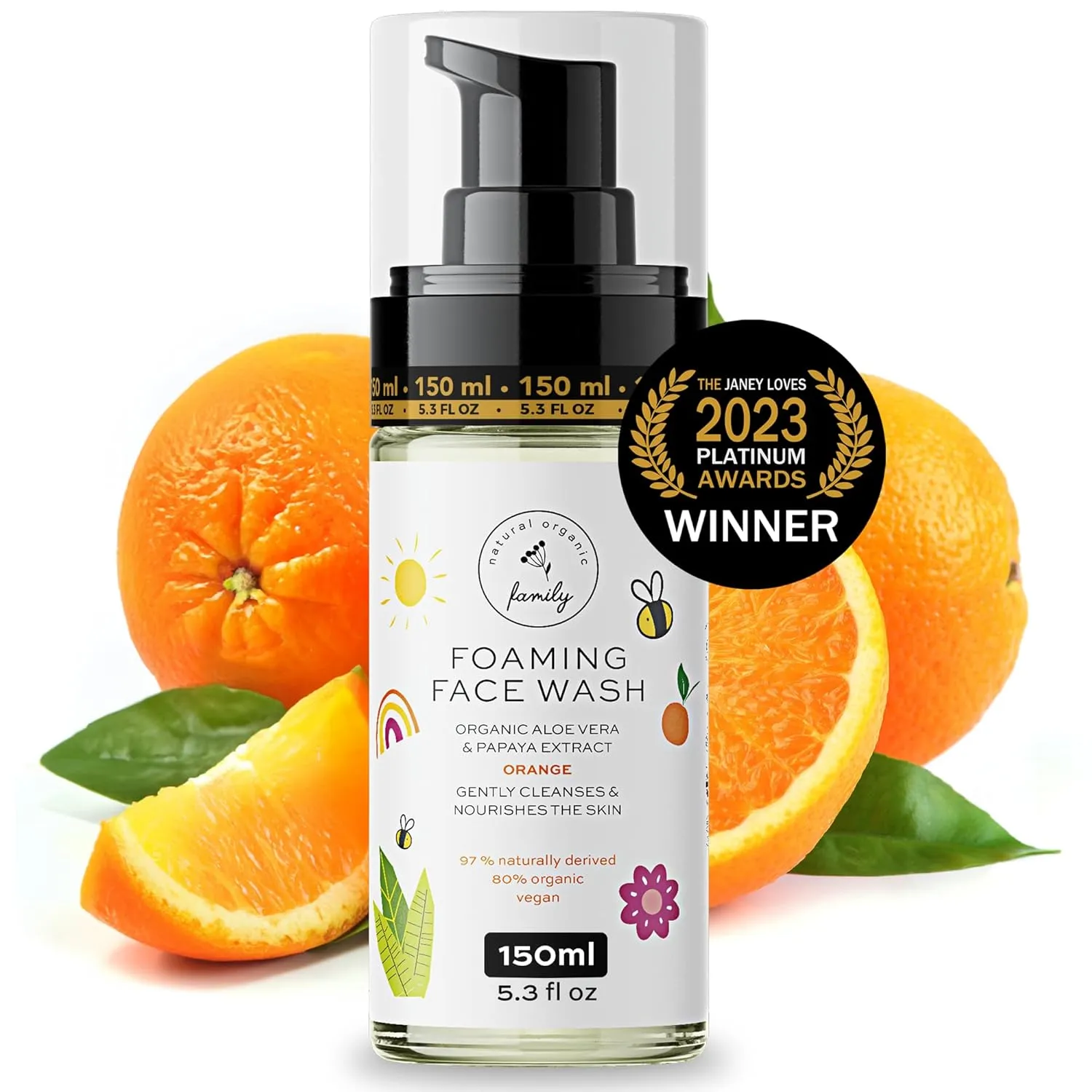 Kids Foaming Face Wash - Clean and Gentle Face Wash for Kids and Preteens - Made in the UK