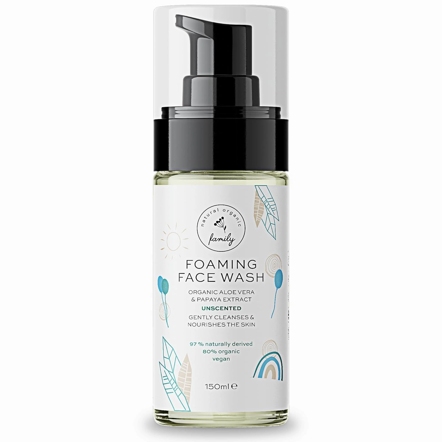 Kids Foaming Face Wash - Clean and Gentle Face Wash for Kids and Preteens - Made in the UK - Unscented