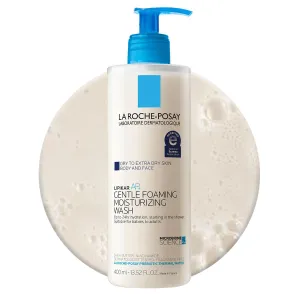 La Roche Posay Lipikar AP  Gentle Foaming Moisturizing Wash, Shea Butter   Niacinamide   Glycerin, Moisturizing Body Wash For Dry Skin, National Eczema Association Accepted, Soap Free