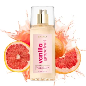 Lavanila Vanilla Grapefruit Healthy Hair   Body Perfume Mist, 5 Fl Oz - All-Natural Fragrance, Jojoba Oil Nourishes & Hydrates Without Weighing Hair Down or Leaving Skin Sticky