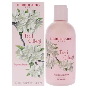 L'Erbolario Shower Gel – Firming and Protecting Floral Body Wash - Cherry Blossom Body Soap for Radiant and Toned Skin - Tra i Ciliegi - 8.4 oz