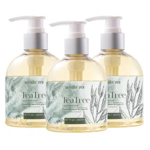 Liquid Hand Soap with Gift Box - Pure Nature's Embrace - Tea Tree - 260ml/ 8.7 fl.oz (Pack of 3)